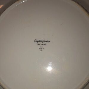 English Garden fine China 1221 Japan 4 plates